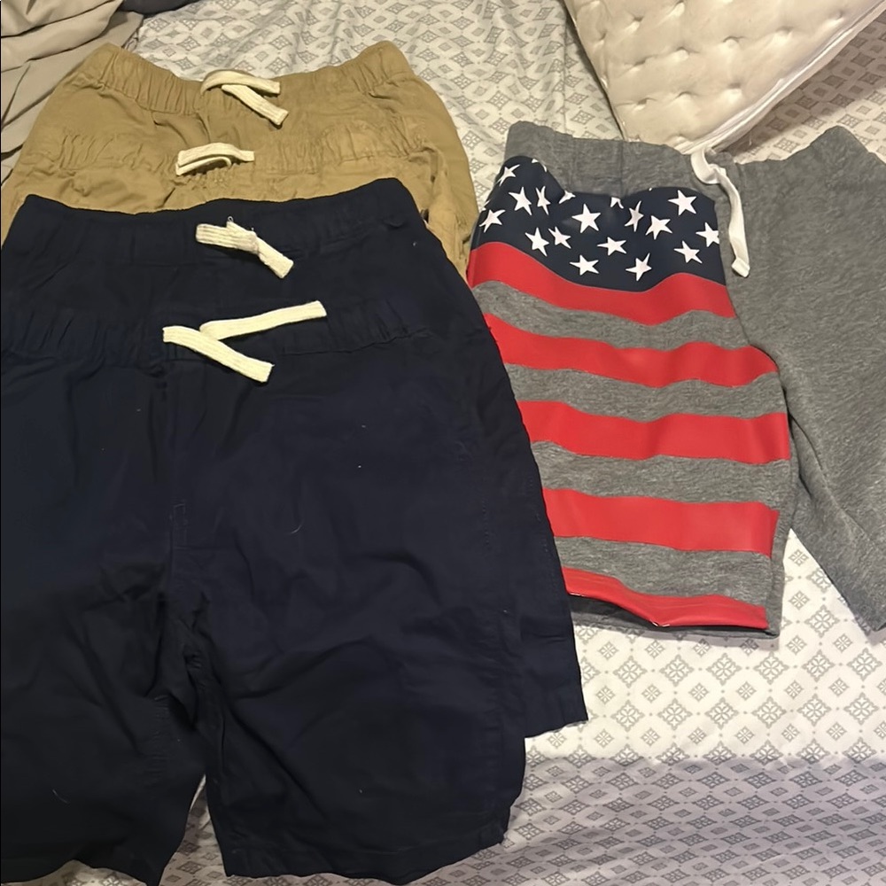 5 Pairs of Place Blue and Tan Casual Shorts - Large
